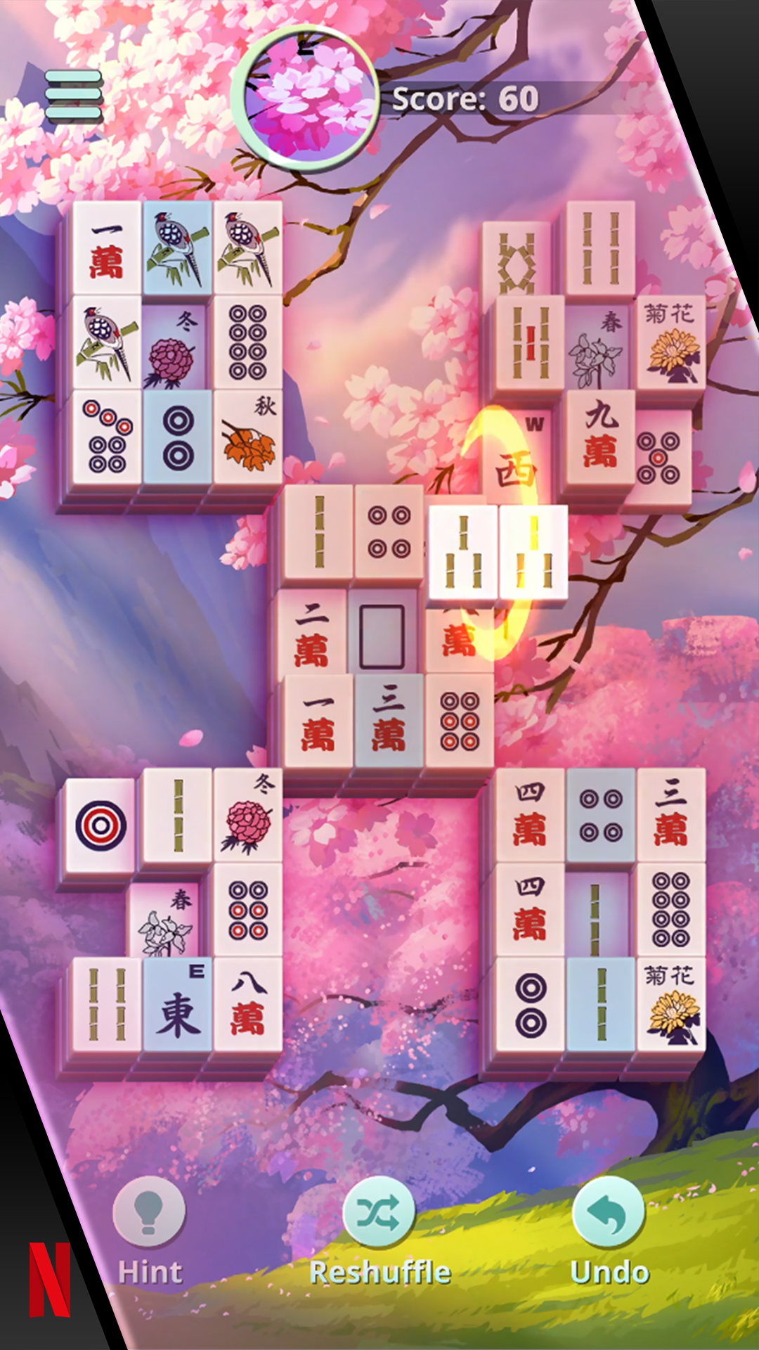 NETFLIX Mahjong Solitaire - Android game screenshots.