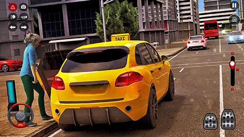 New York taxi driving sim 3D - Android game screenshots.
