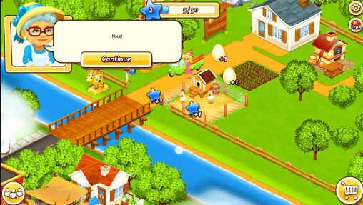 Gameplay of the New farm town: Day on hay farm for Android phone or tablet.