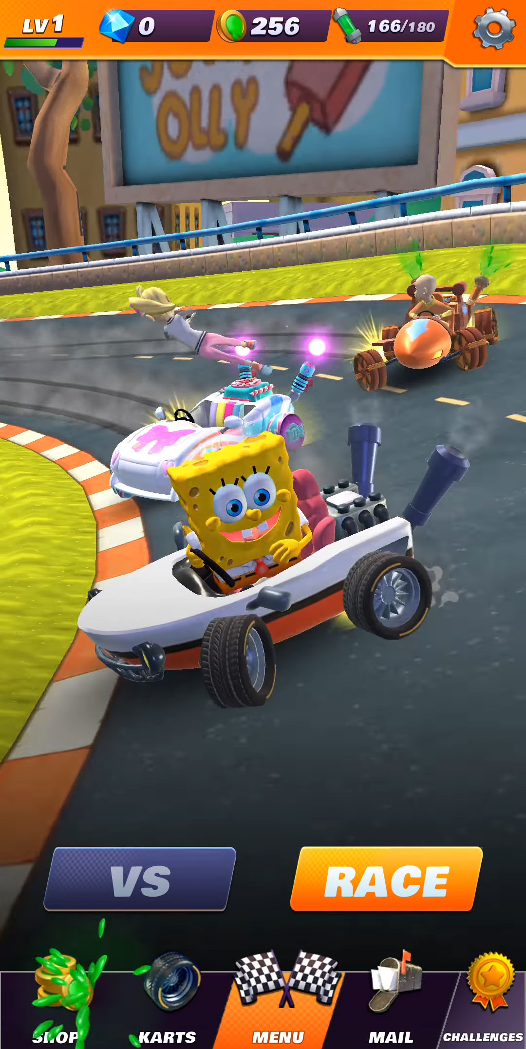 Nickelodeon Kart Racers - Android game screenshots.