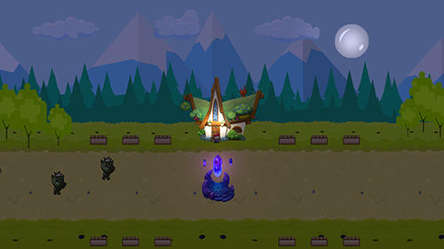 Night defender: Hero defense - Android game screenshots.