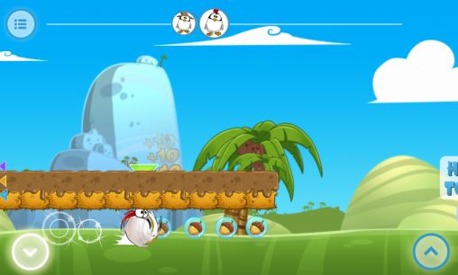 Gameplay of the Ninja chicken multiplayer race for Android phone or tablet.