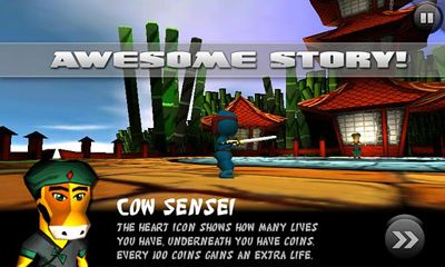 Gameplay of the Ninja guy for Android phone or tablet.