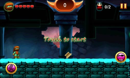 Gameplay of the Ninja hero for Android phone or tablet.