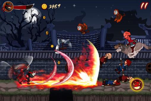 Gameplay of the Ninja hero: The super battle for Android phone or tablet.