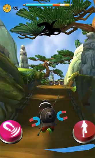 Gameplay of the Ninja panda run: Ninja exam for Android phone or tablet.
