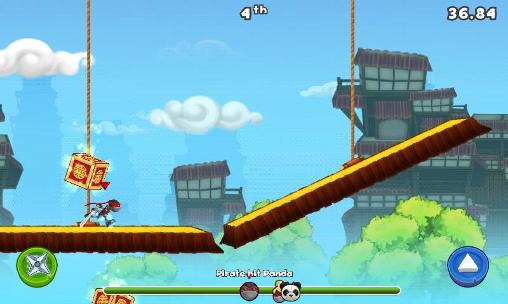 Gameplay of the Ninjump dash for Android phone or tablet.