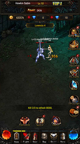 Gameplay of the Nonstop battle for Android phone or tablet.