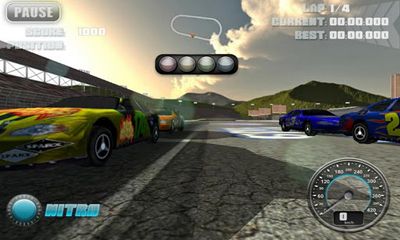 Gameplay of the N.O.S. Car Speedrace for Android phone or tablet.
