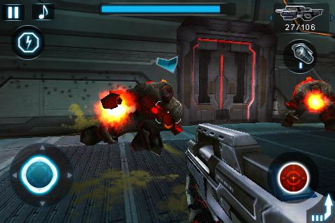 Gameplay of the N.O.V.A. Near orbit vanguard alliance for Android phone or tablet.