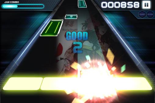 Gameplay of the O2jam U for Android phone or tablet.