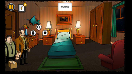 Gameplay of the O misterio de Englishtown for Android phone or tablet.