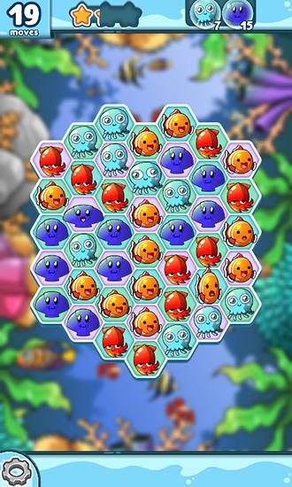 Gameplay of the Ocean blast for Android phone or tablet.