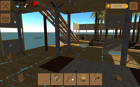 Oceanborn: Raft survival - Android game screenshots.