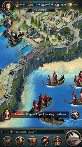 Oceans and empires - Android game screenshots.