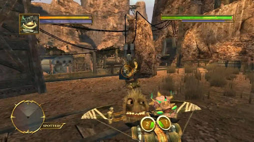 Gameplay of the Oddworld: Stranger's wrath for Android phone or tablet.