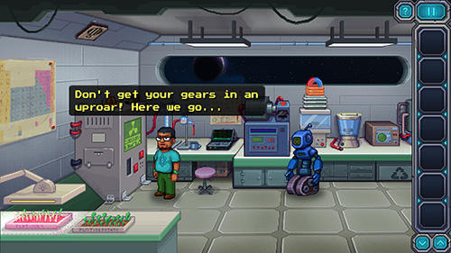 Odysseus Kosmos and his robot Quest - Android game screenshots.