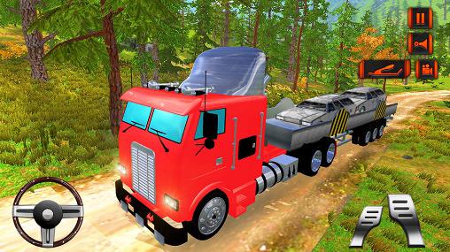 Gameplay of the Off road hill drive: Cargo truck for Android phone or tablet.