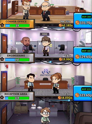 Office space: Idle profits - Android game screenshots.