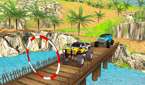 Offroad grand monster truck hill drive - Android game screenshots.