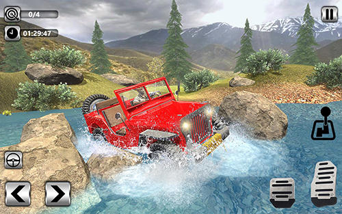 Offroad jeep driving 2018: Hilly adventure driver - Android game screenshots.