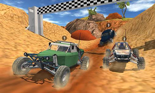 Gameplay of the Offroad buggy racer 3D: Rally racing for Android phone or tablet.