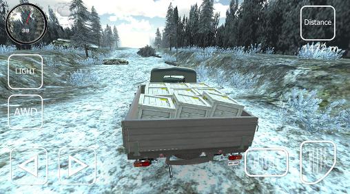 Gameplay of the Offroad cargo pickup driver for Android phone or tablet.