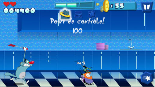 Gameplay of the Oggy and the cockroaches for Android phone or tablet.
