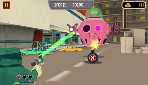 Gameplay of the Oh no! Alien invasion: Turret alert! for Android phone or tablet.
