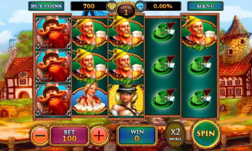 Gameplay of the Oktoberfest free vegas casino for Android phone or tablet.