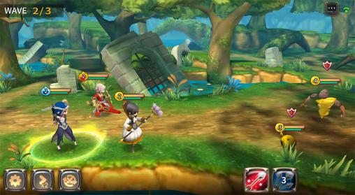 Gameplay of the Once heroes for Android phone or tablet.