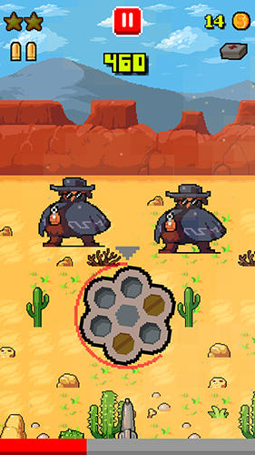 One hit cowboy - Android game screenshots.
