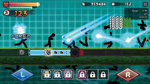 Gameplay of the One finger death punch for Android phone or tablet.