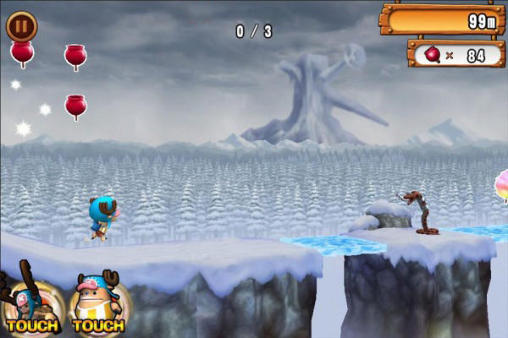 Gameplay of the One piece: Run, Chopper, run! for Android phone or tablet.