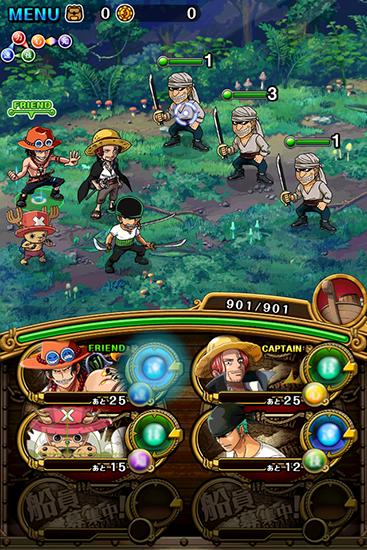 Gameplay of the One piece: Treasure cruise for Android phone or tablet.