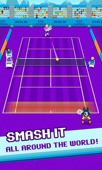 Gameplay of the One tap tennis for Android phone or tablet.
