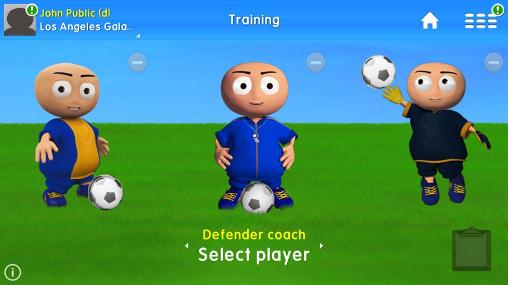 Gameplay of the Online soccer manager for Android phone or tablet.