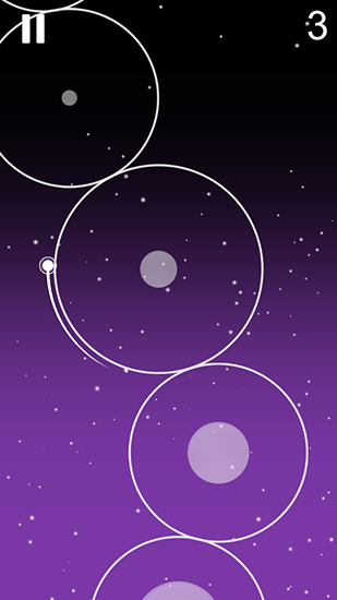 Gameplay of the Orbit jumper for Android phone or tablet.