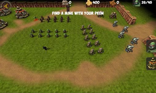 Gameplay of the Orc war RTS for Android phone or tablet.