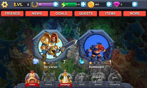 Gameplay of the Order of champions for Android phone or tablet.