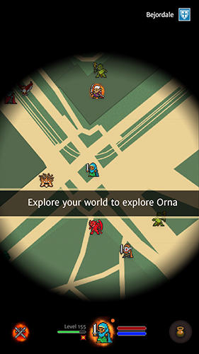 Orna: The GPS RPG - Android game screenshots.