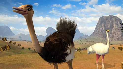 Ostrich bird simulator 3D - Android game screenshots.