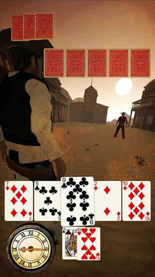 Gameplay of the Outlaw poker for Android phone or tablet.