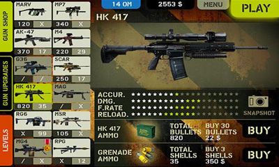 Gameplay of the Overkill for Android phone or tablet.