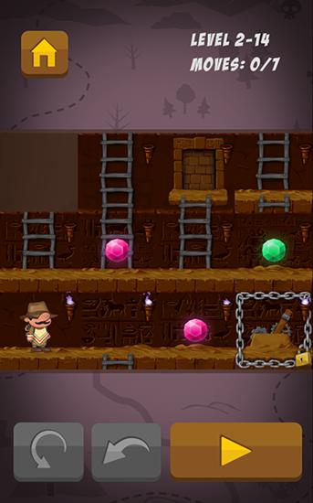 Gameplay of the Pablo Cavarez: Sliding puzzle explorer for Android phone or tablet.