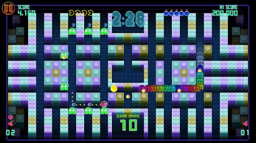 Gameplay of the Pac-Man: Championship edition DX for Android phone or tablet.