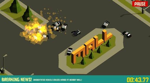 Gameplay of the Pako: Car chase simulator for Android phone or tablet.