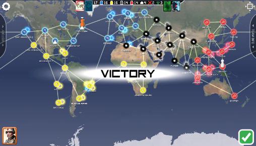 Gameplay of the Pandemic: The board game for Android phone or tablet.