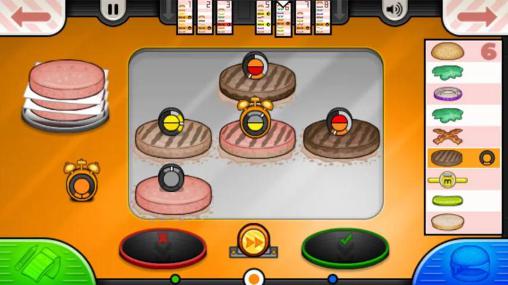 Gameplay of the Papa's burgeria to go! for Android phone or tablet.