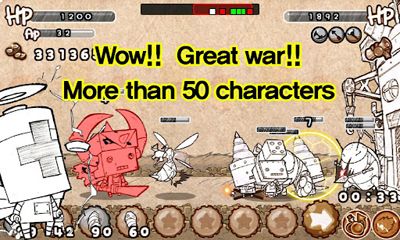 Gameplay of the Paper War  (Doodle War) for Android phone or tablet.